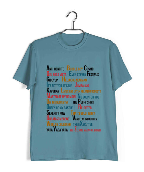 7 A-Z OF TV Series Casual Graphic Printed T-Shirt for Men
